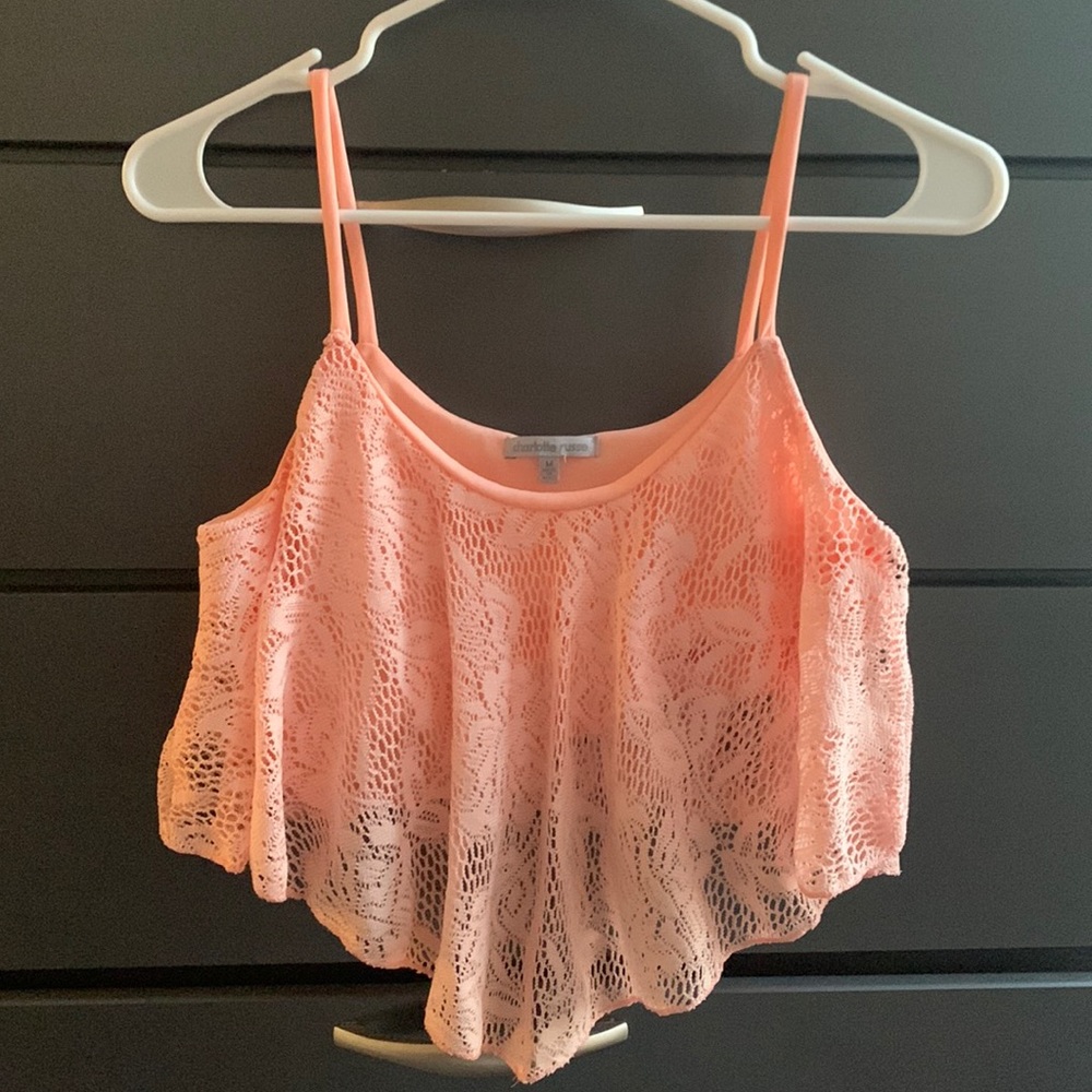 Peach Crop Top